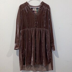 Holding Horses Crushed Velvet Dress